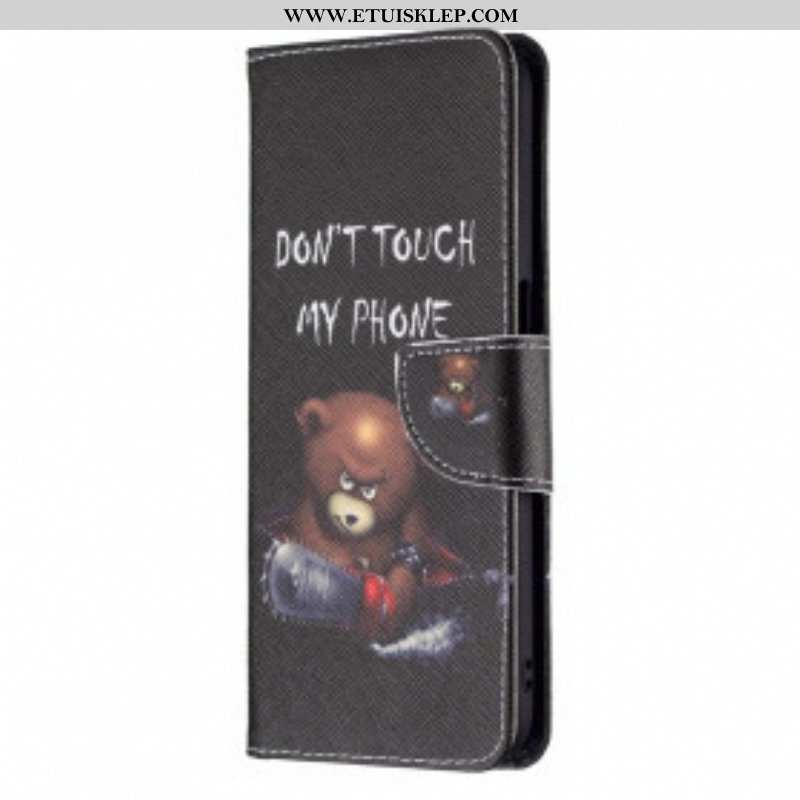 Etui Folio do Realme 8 5G Niebezpieczny Niedźwiedź